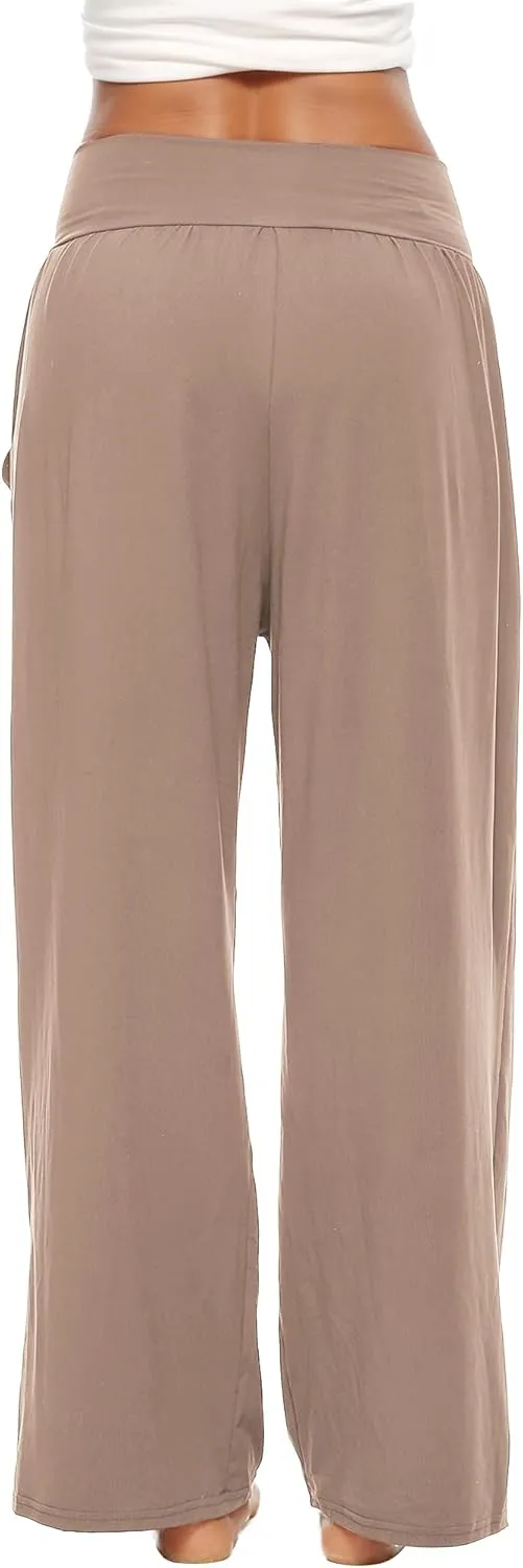 ZJCT Womens Yoga Sweatpants Comfy Loose Casual Wide Leg Lounge Joggers Pants with Pockets