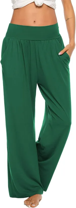 ZJCT Womens Yoga Sweatpants Comfy Loose Casual Wide Leg Lounge Joggers Pants with Pockets