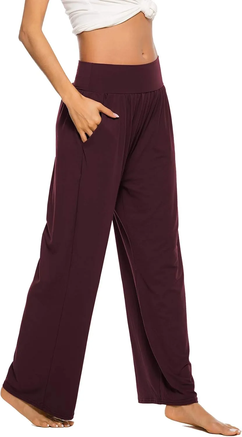 ZJCT Womens Yoga Sweatpants Comfy Loose Casual Wide Leg Lounge Joggers Pants with Pockets