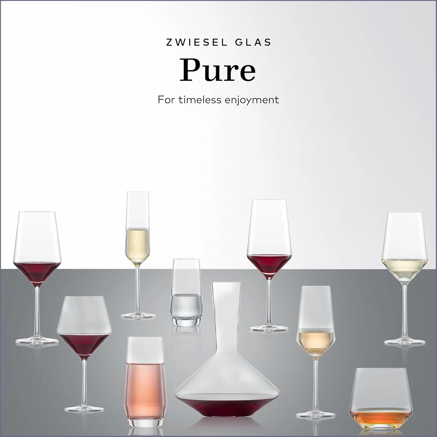 ZWIESEL GLAS Pure Cabernet Red Wine Glass (Set of 2), Graceful Wine Glasses for Red Wine, Dishwasher-Safe Tritan Crystal Glasses, Made in Germany (19 Ounce)